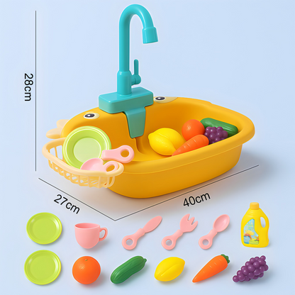 Παιδικός νεροχύτης με νερό