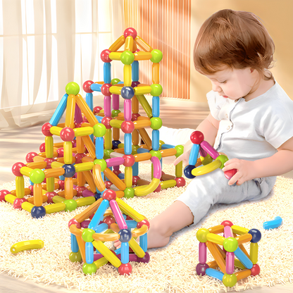 Μαγνητικό σετ με ράβδους και σφαίρες – 42 τεμάχια