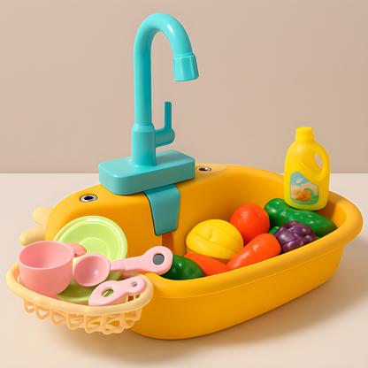 Παιδικός νεροχύτης με νερό