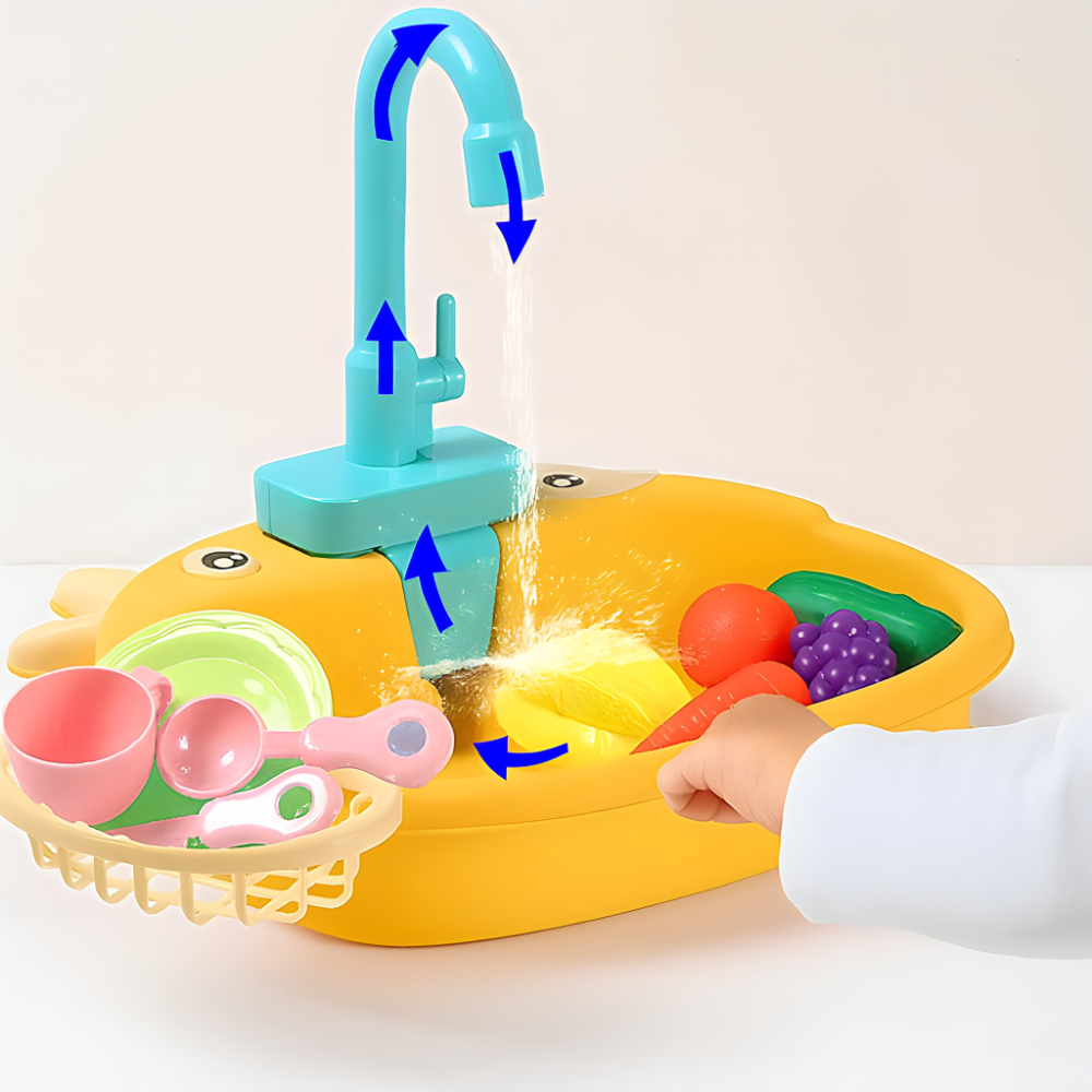 Παιδικός νεροχύτης με νερό