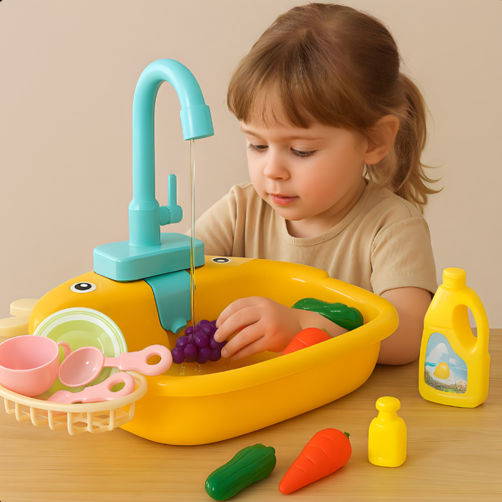 Παιδικός νεροχύτης με νερό