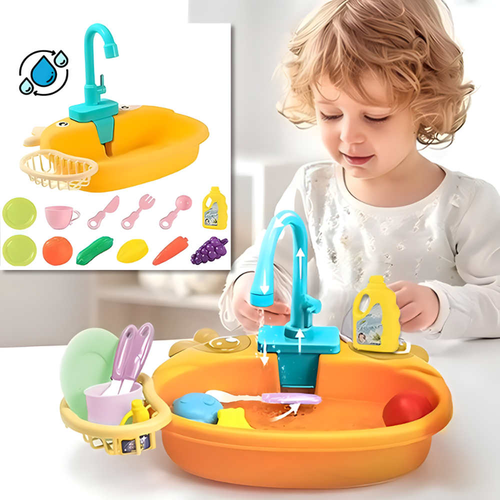 Παιδικός νεροχύτης με νερό