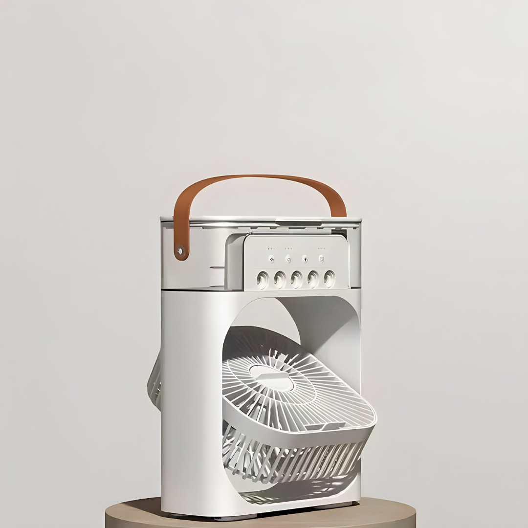 Mini Κλιματιστικό 5 σε 1 – Υδρονέφωση και Διαχυτής για Δροσιά