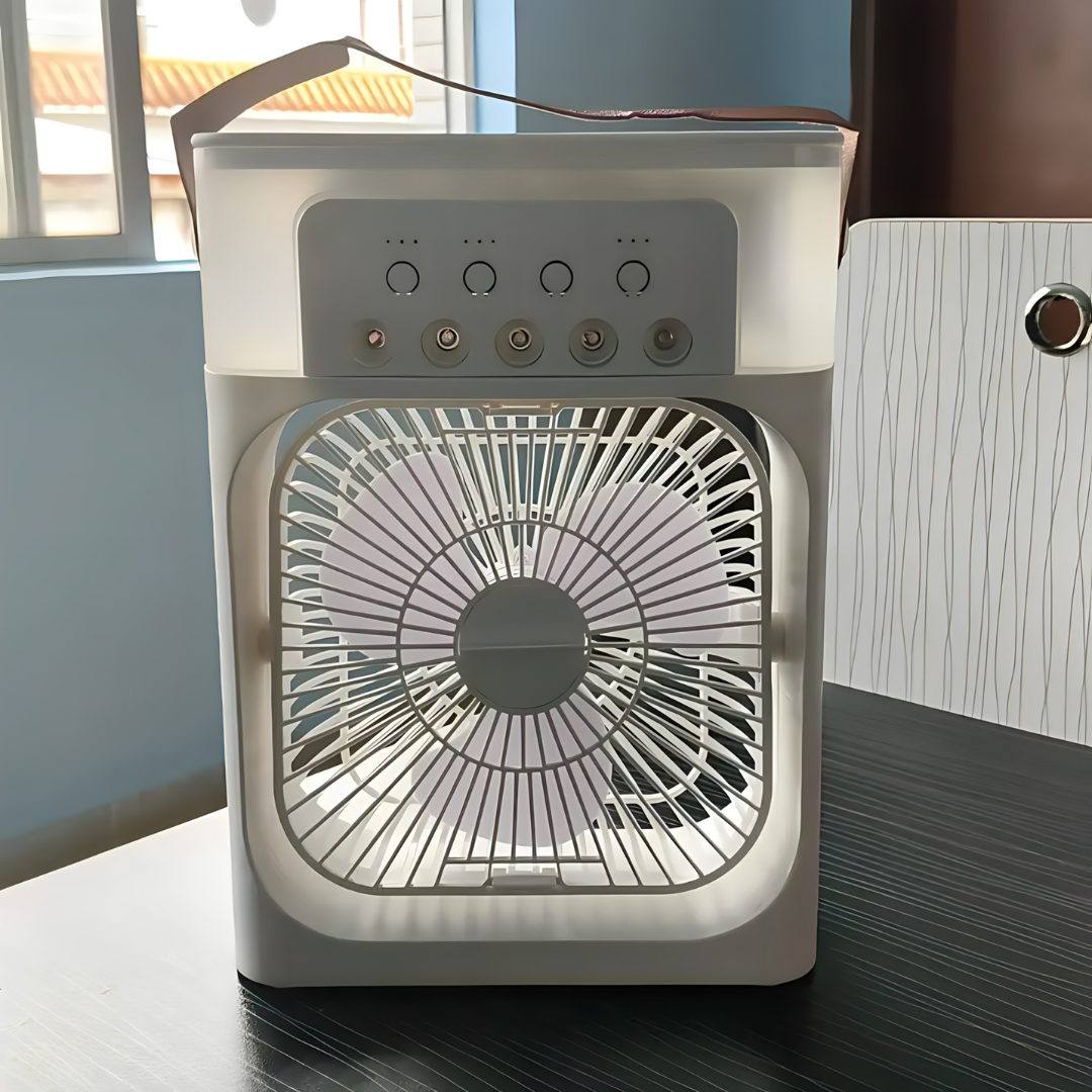 Mini Κλιματιστικό 5 σε 1 – Υδρονέφωση και Διαχυτής για Δροσιά