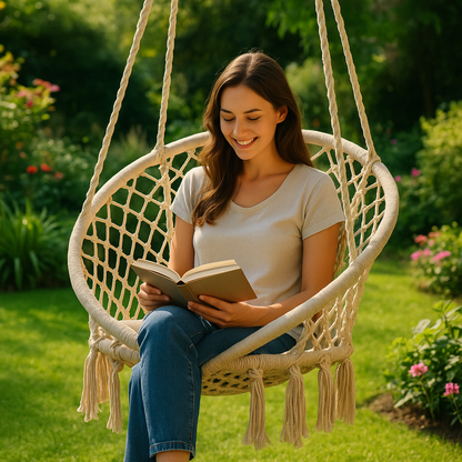 Μποέμ κρεμαστή πολυθρόνα-κούνια - Scrollnest GR